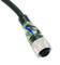 Przewód M12 prosty żeński 5 m TPU kabel 3-pol LED