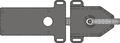 Uchwyt (klamka) przedni i płyta montażowa (UGB4)