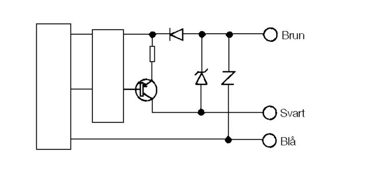 Connecting sketch for a plain intensifier with digital display