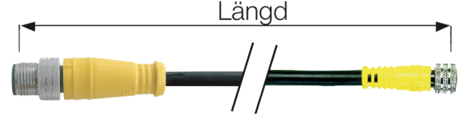 Jumpercable, M12 to M8