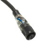 M12, fully groated cable, straight female LED