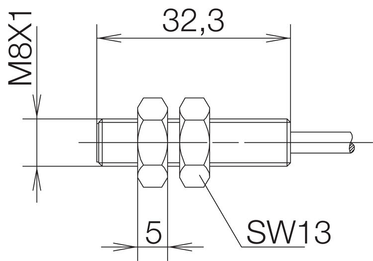 Magnetic sensor dimensions mechanical output. Image 1.