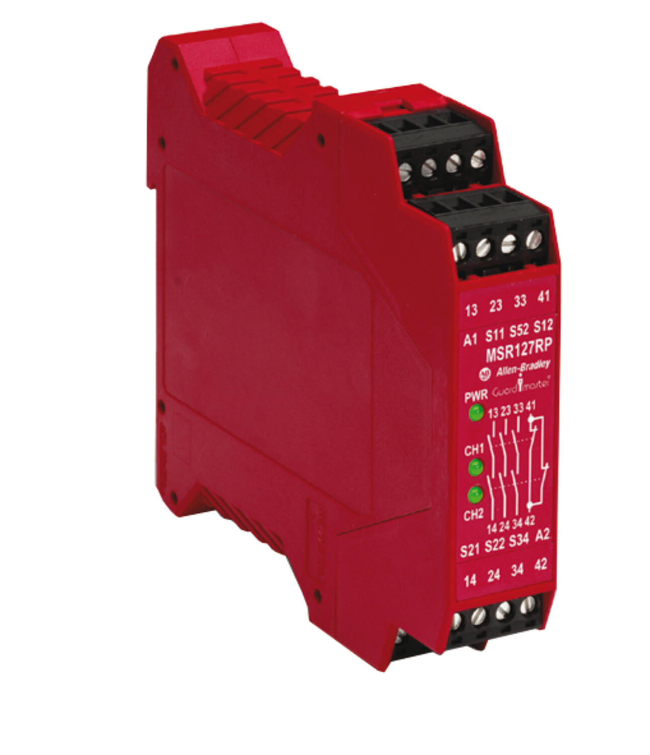 Photo at safety relay MSR127RP/TP.