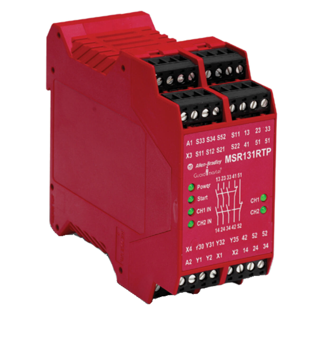 Photo at safety relay MSR131RTP.