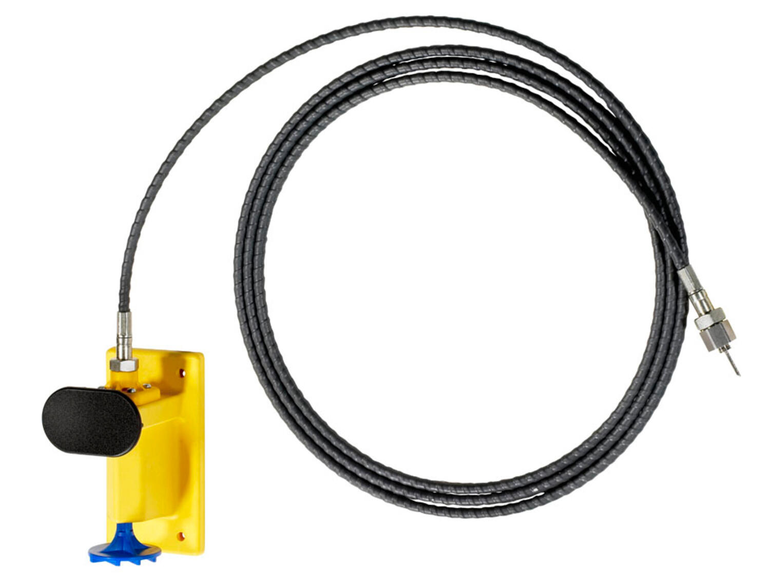 Photo of emergency button to open