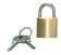 Photo of padlock with keys