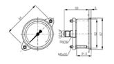 Pressure gauge, standard design Ø63 mm. Model 1437